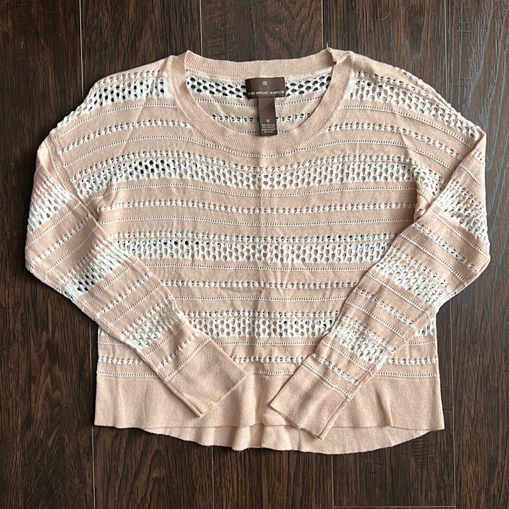 Fern Wright Manson crop sweater with eyelets size M